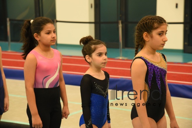 Milli Gimnastika Arenasında batut gimnastikası tamblinq üzrə ölkə çempionatı və Bakı birinciliyi start götürüb Azərbaycan Bakı 14 Fevral 2025      
